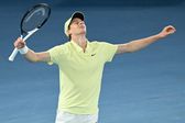 Jannik Sinner, festeja conquista do Open da Austrália