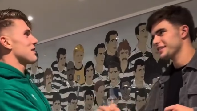 «Não tens um raqueta para mim?»