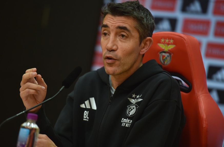 Bruno Lage em conferência de imprensa