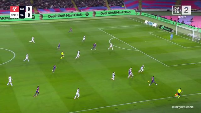 Yamal a ser Yamal e De Jong a fazer de Lewandowski (vídeo)