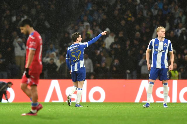 Martim Fernandes, lateral-direito do FC Porto, marcou o 2-0 ante o Gil Vicente - Foto: Rogério Ferreira/KAPTA+
