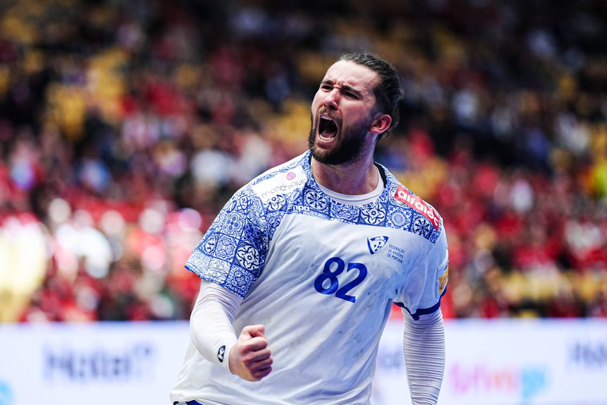 O pivot Luís Frade foi o MVP do jogo com a Noruega. IMAGO