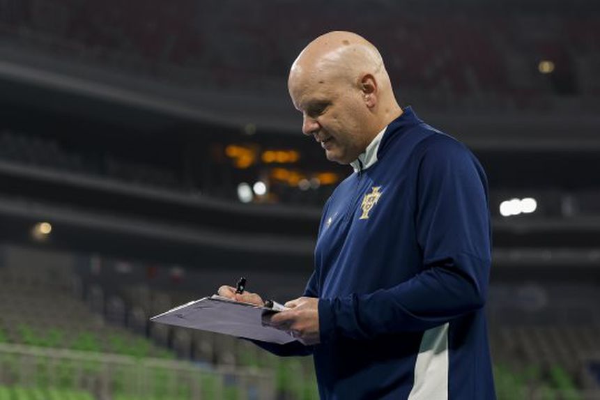 Jorge Braz na preparação para a Hungria - Foto: FPF