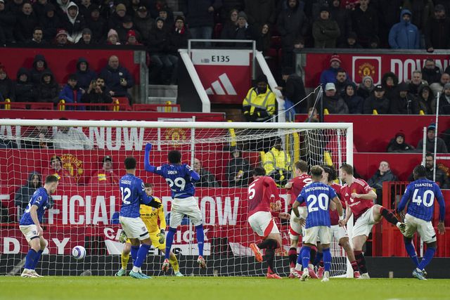 Maguire fez de cabeça o 3-2 frente ao Ipswich (FOTO IMAGO)