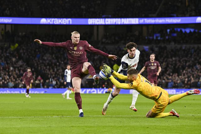Haaland marcou o golo que deu a vitória do Manchester City frente ao Tottenham (FOTO IMAGO)
