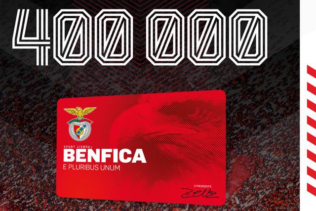 Benfica chegou aos 400 mil sócios!