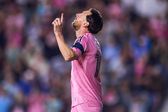 Messi a festejar golo diante do Sporting Kansas City