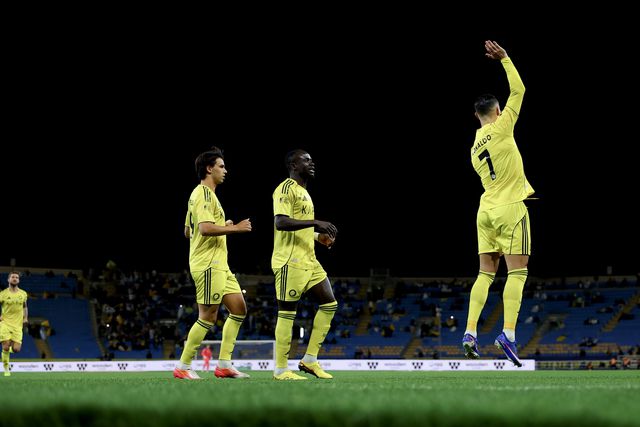 Cristiano Ronaldo festeja golo com 'afundanço' - Foto: Al Nassr