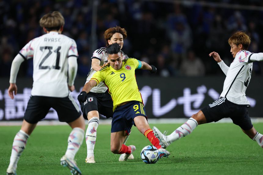 Radamel Falcao em ação com a camisola da seleção da Colômbia - Foto: IMAGO