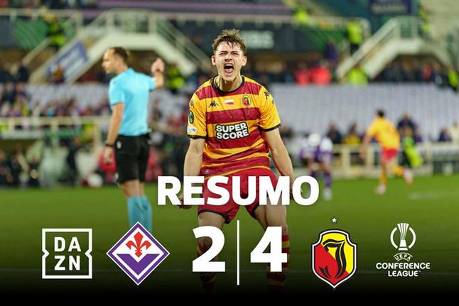 Jagiellonia aplica chapa 4 à Fiorentina, mas fica pelo caminho (resumo)