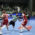 Martim Costa remata em jogo do Sporting frente ao Aalborg - Foto: EHF