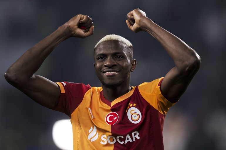 Osimhen foi crucial na qualificação do Galatasaray para os 'oitavos' da Champions, frente à Juventus