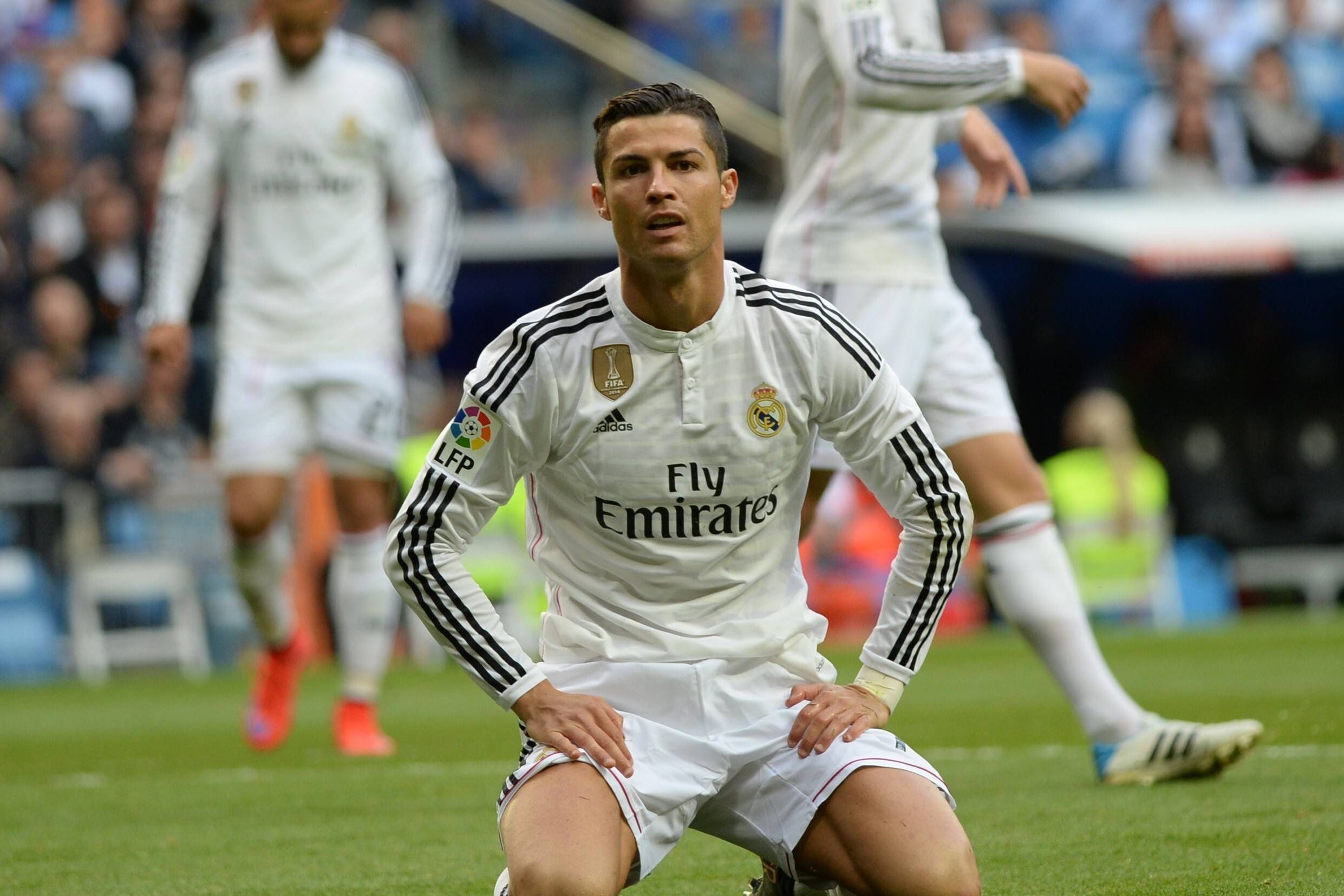 Cristiano Ronaldo a defrontar o Almería pelo Real Madrid