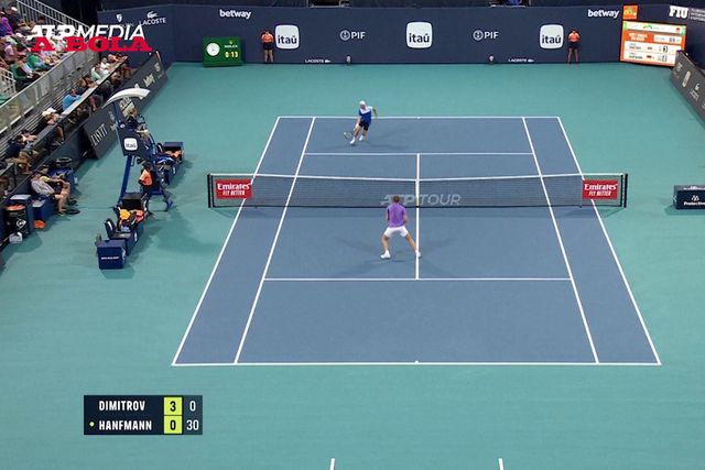Miami: Dimitrov derrota Hanfmann em 46 minutos!