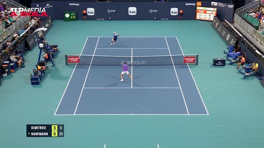 Miami: Dimitrov derrota Hanfmann em 46 minutos!