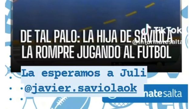 Filha de Saviola protagonizou uma jogada digna do pai no futsal