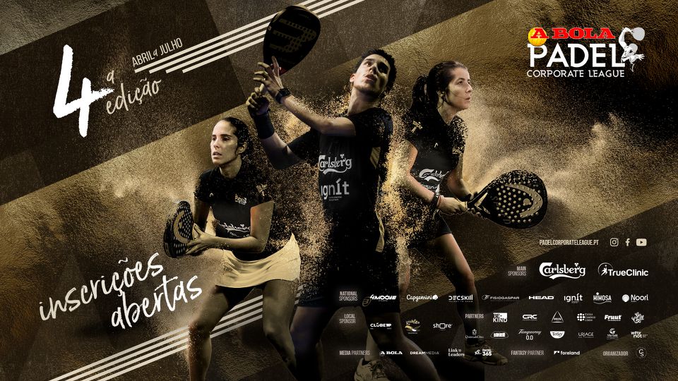 A 4.ª edição da A Bola Padel Corporate League arranca a 18 de Abril