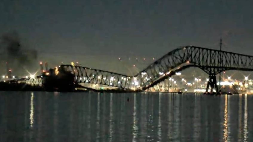 Vídeo: Ponte em Baltimore desaba depois de abalroada por navio