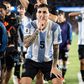 Leandro Paredes celebra vitóra da Argentina contra o Brasil