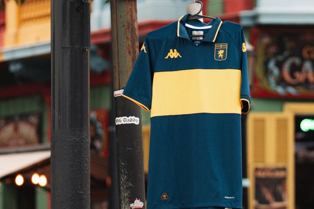 Eis a camisola do Génova para celebrar os 120 anos do Boca Juniors