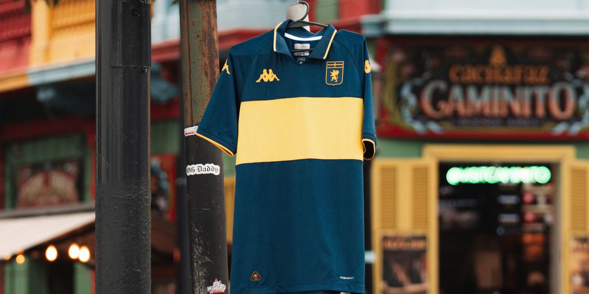 Eis a camisola do Génova para celebrar os 120 anos do Boca Juniors