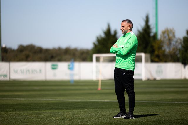 Rui Borges orientou mais um treino em Alcochete