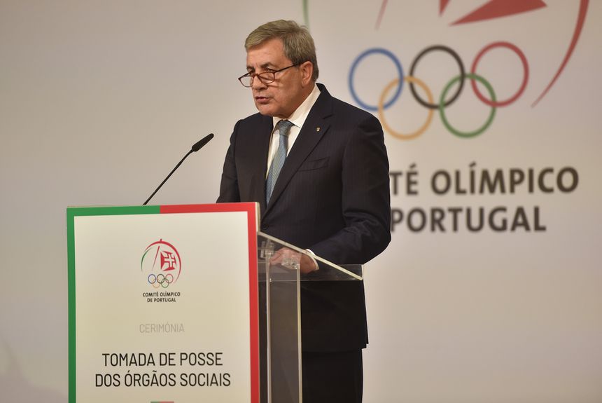 Fernando Gomes discursa na tomada de posse como presidente do Comité Olímpico de Portugal. A cerimónia teve lugar na última terça-feira, 25 março, em Lisboa