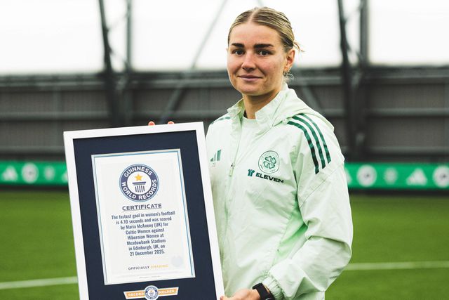 Maria McAneny, autora do golo mais rápido de sempre no futebol feminino - Foto: Celtic
