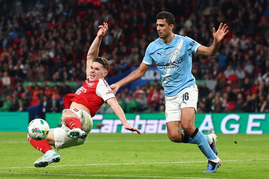 Rodri com Viktor Gyokeres