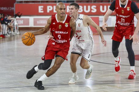Geno Candrall foi o quarto melhor marcador da equipa de Norberto Alves, com 11 pontos, diante do SC Braga, na Taça Hugo dos Santos - Foto: Benfica