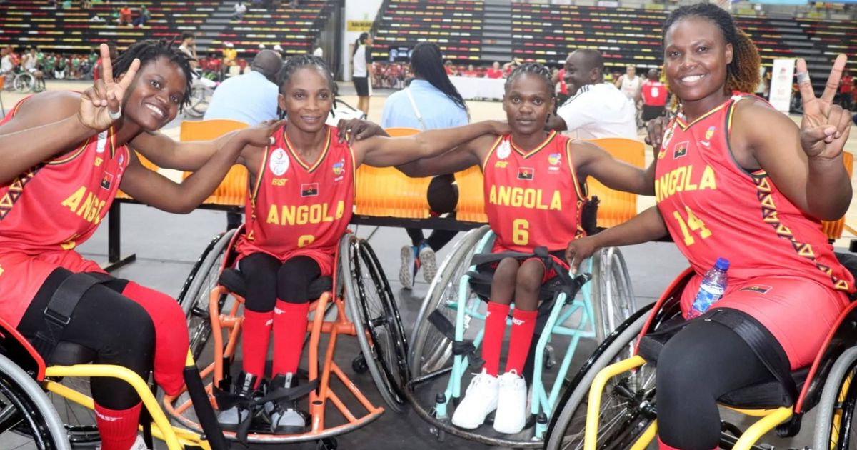 Seleção feminina de basquetebol em cadeira de rodas nas «meias» do africano