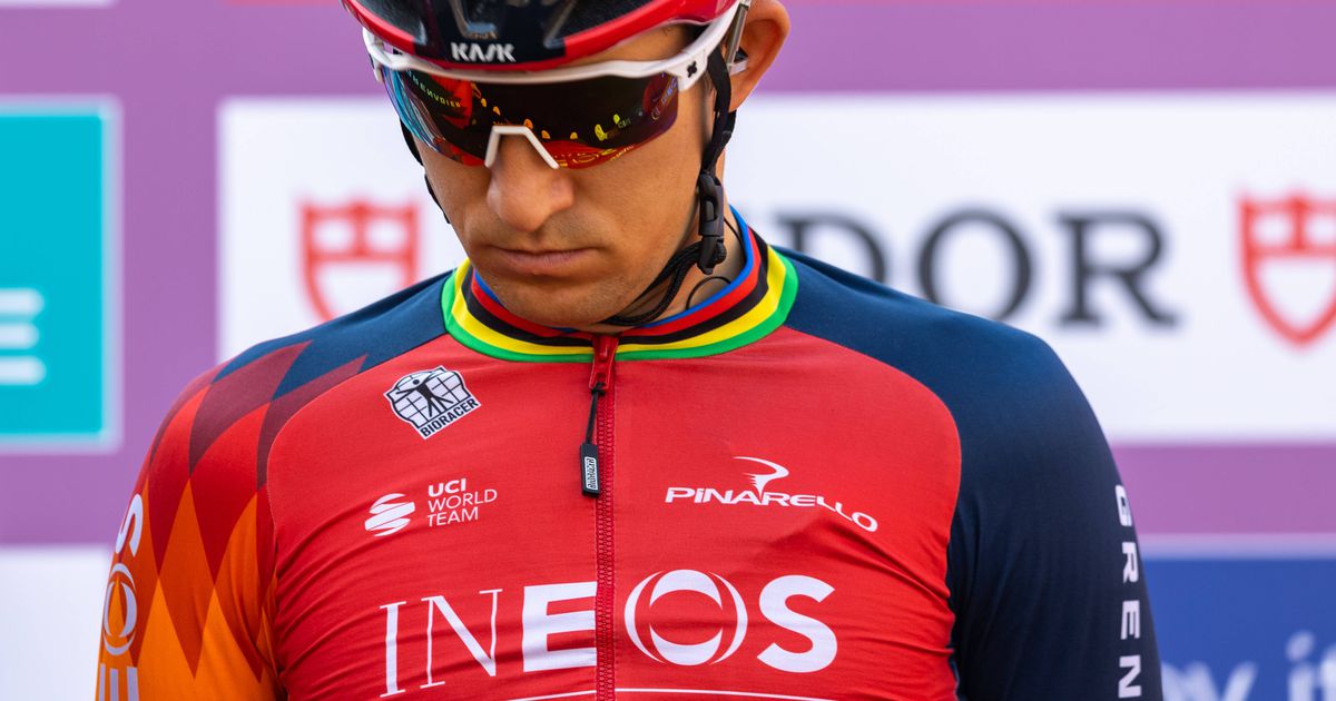 O estado em que ficou Kwiatkowski após queda violenta na Milão-Sanremo (foto)