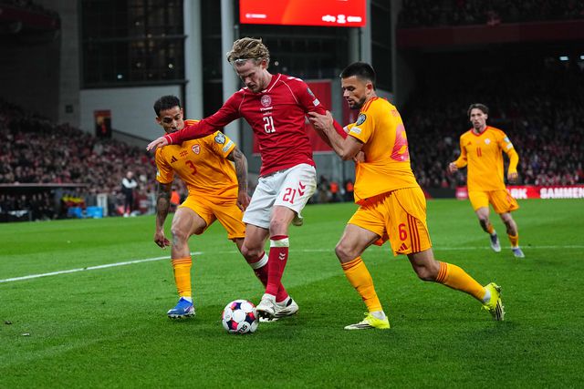 Hjulmand, Bah e Froholdt na goleada dinamarquesa à Macedónia do Norte