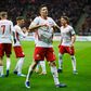 Robert Lewandowski a festejar golo