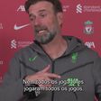 Klopp explica má fase do Liverpool