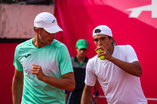 Henrique Rocha e Jaime Faria na final de pares em Ostrava