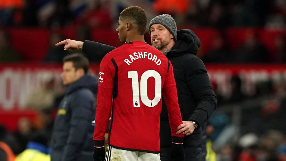 Ten Hag solidário com Rashford: «Lembrem-se do que fez na época passada»