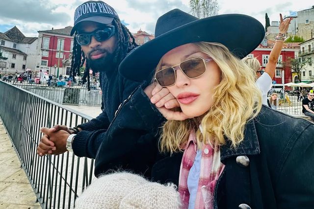 Madonna e o namorado, Akeem Morris, em Lisboa (instagram)
