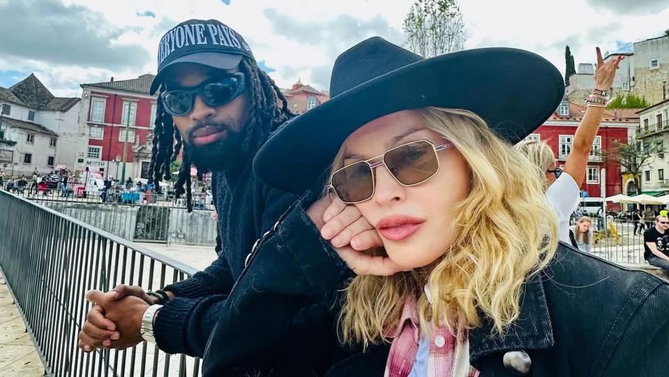 Madonna e o namorado, Akeem Morris, em Lisboa (instagram)