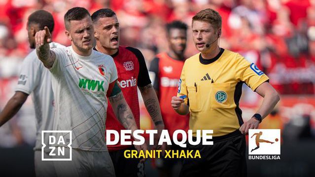 VÍDEO: esta entrada de Xhaka sobre o árbitro podia valer amarelo