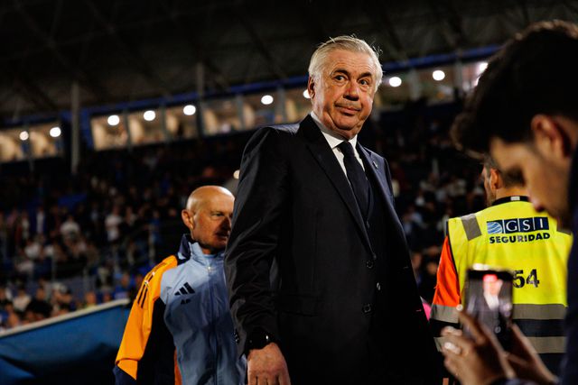 Carlo Ancelotti durante a final da Taça do Rei
