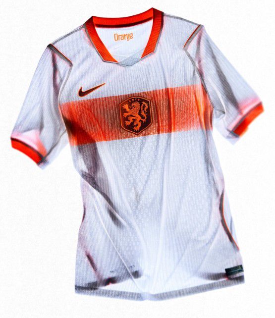 Países Baixos (Grupo F), camisola alternativa. Nike