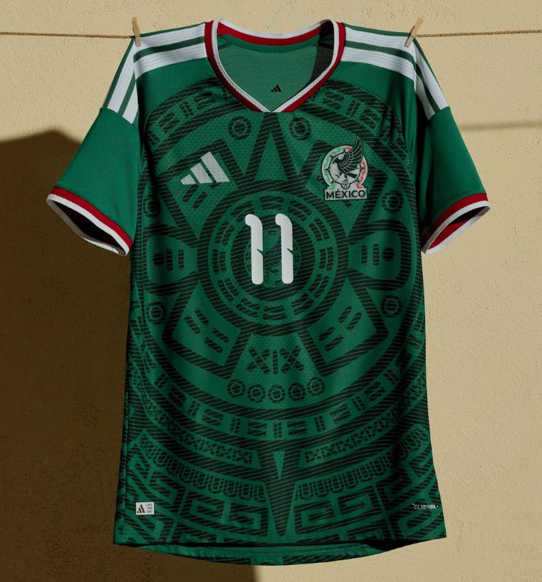 México (Grupo A), camisola principal. Adidas