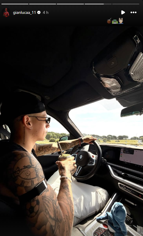 A publicação de Prestianni - Foto: gianlucaa_11