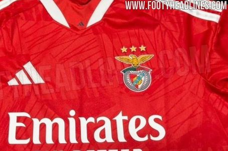Equipamento principal do Benfica para 2026/27 (Footy Headlines)