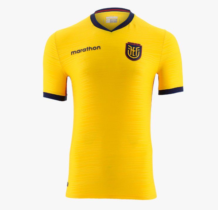 Equador (Grupo E), camisola principal. Marathon