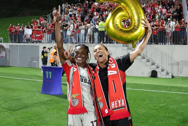 Diana Silva e Ana Borges trocaram o Sporting pelo Benfica no verão de 2025 - Foto: @ana_borges_09