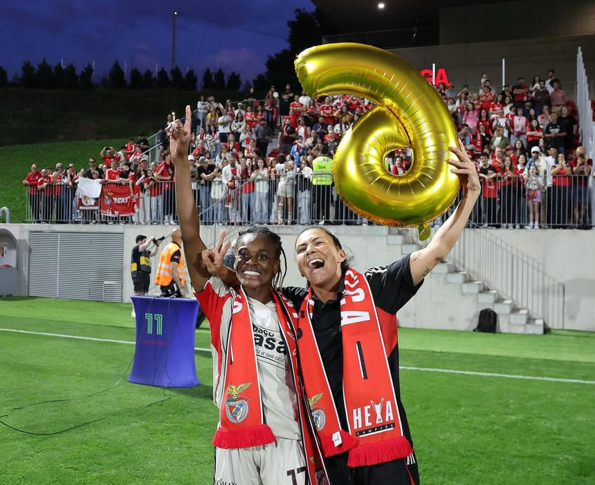 Diana Silva e Ana Borges trocaram o Sporting pelo Benfica no verão de 2025 - Foto: @ana_borges_09