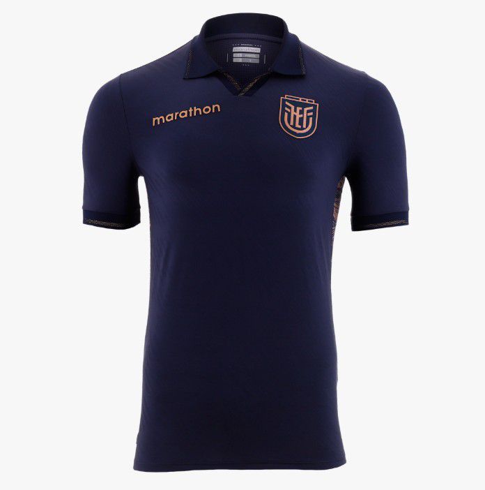 Equador (Grupo E), camisola alternativa. Marathon