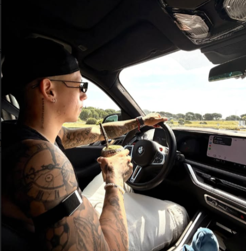 A publicação de Prestianni - Foto: gianlucaa_11